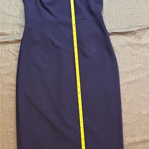 Ivanka Trump Navy Midi Sheath Dress